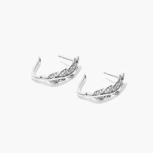 Classic 925 Sterling Silver Gold Plated Moissanite Hoop <b>Earrings</b> Premium Sparkling Luxury <b>Fine</b> Jewelry Timeless Fashion - Product Image 5