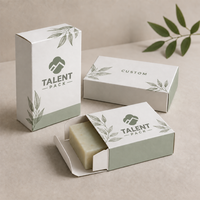 Boîte d'emballage de produit OEM de haute qualité, papier cartonné blanc, boîtes à savon personnalisées pour l'emballage de vente au détail