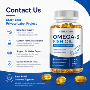 Ocean Source Cápsulas de Gel Suave de Omega-3 EPA DHA, Perlas de Ámbar de Fácil Ingesta, Fabricación Estable, Estándar de Exportación, Suministro de Marca, B2B - Product Image 3