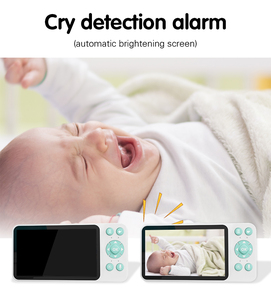 Caméra intelligente HD WiFi 1080p de 5 pouces avec vision nocturne, suivi IA, moniteur de sécurité pour bébé, caméra réseau WiFi - Product Image 4