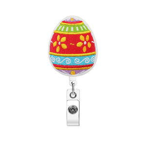 Portacredenciales Retráctil de Fieltro con Forma de Huevo de Pascua Colorido, Regalo para Médicos y Enfermeras, con Hebilla Extraíble, Accesorio para Tarjetas de Identificación - Product Image 4