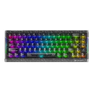 Clavier de jeu filaire ATTACK SHARK R68 HE en fibre de carbone avec déclenchement rapide, interrupteurs magnétiques, RT 0,005 mm, Polling 8K, RGB - Product Image 1