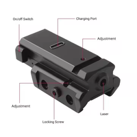 Lunette laser verte compacte et légère, rechargeable par USB, étanche, en alliage d'aluminium, pour la chasse au canard, utilisation en extérieur, toutes saisons