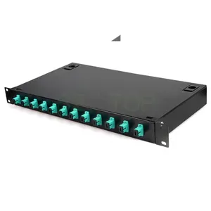 12 Ports SC FC Fiber Patch Panel Desktop Pigtail-Fiber-Optischen Terminalbox MM Duplex-Nachstellbox