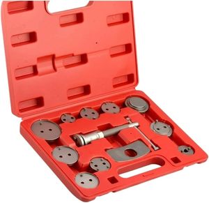 12pcs Heavy Duty Disc Brake Piston Caliper Compressor Rewind <b>Tool</b> <b>Set</b> Hard Case OEM Brake Pad Replacement Reset - Product Image 2