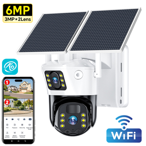 Cámara Solar WiFi OKAM Más Vendida, Cámara <span class=keywords><strong>de</strong></span> Seguridad Exterior <span class=keywords><strong>de</strong></span> Doble Lente, Bajo Consumo <span class=keywords><strong>de</strong></span> Energía, Energía Solar <span class=keywords><strong>para</strong></span> Seguridad Exterior - Product Image 1