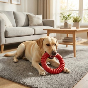 Custom Natural Rubber <b>Ring</b> Toy Design for Healthy Chewing Habit Supports Instincts During Playtime for Dogs <b>Cats</b> Play - Product Image 5