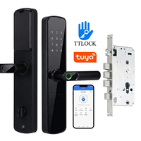 Hochwertiges Fingerabdruck-Schloss mit Zylinder, Smart Door Lock mit Tuya WIFI TTLock App, Passwort und Fingerabdruck, zum Fabrikpreis