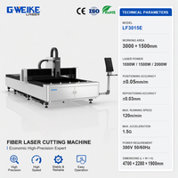Machine de découpe laser à fibre économique LF3015E 1000-3000W, découpeuse laser CNC pour tôles métalliques, acier, fer AI BMP