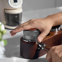 Nivelador de Café Personalizado con Liberación de Gravedad, Herramienta para Baristas de 58 mm, Base Resistente, Distribuidor de Polvo de Café Espresso
