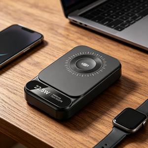 Batería Externa Portátil Mini Ultrafina de 5000 mAh con Logotipo Personalizable, Magnética para Carga Inalámbrica Segura, Batería Externa de 10000 mAh para 15 Pro Max - Product Image 6