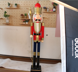 <span class=keywords><strong>Casse</strong></span>-<span class=keywords><strong>Noisette</strong></span> Personnalisé en <span class=keywords><strong>Bois</strong></span> de Pin 180cm Grand 6ft <span class=keywords><strong>Casse</strong></span>-<span class=keywords><strong>Noisette</strong></span> en <span class=keywords><strong>Bois</strong></span> Réel Géant de Noël Extérieur - Product Image 5
