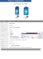 Système POS tout-en-un de 15.6 pouces avec kiosque mural Windows Imprimante thermique 58mm Écran tactile Caisse enregistreuse POS