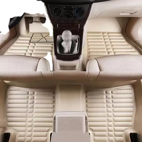 Car Floor Mats Waterproof EVA Floor Liner Car Carpets Non-slip Specific Car Mats Premium Quality 5D Bag Black Business Leather