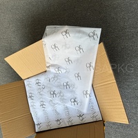 Échantillon Gratuit de Papier Cadeau Fin Blanc Personnalisé avec Logo Imprimé, Papier de Soie pour Vêtements, Papier d'Emballage pour Cheveux