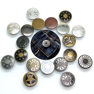 Op maat gemaakte, exclusieve, milieuvriendelijke messingknopen met rivets, rechthoekig kantontwerp, plating voor jeans en kleding - Product Image 2