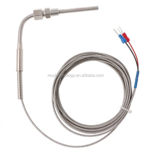 Sonde de type K de capteur de température de thermocouple à haute température avec câble de tresse SS pour la fusion de four industriel - Product Image 3