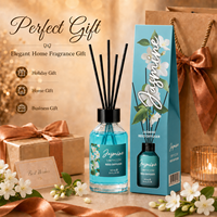 Lot de diffuseurs à bâtonnets de 100 ml avec bâtonnets en rotin, huile parfumée personnalisée pour la décoration intérieure et les programmes de vente au détail pour les acheteurs