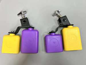 Wholesale Percussion Rhythm Instrument Durable Jazz Drum <b>Plastic</b> Cow Bell Toy Two Tone <b>Block</b> Clapper - Product Image 3