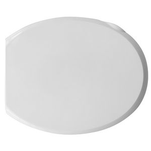 Asiento de Inodoro Universal Atlantico con Bisagras Metálicas Blancas, Tamaño Estándar - Product Image 1