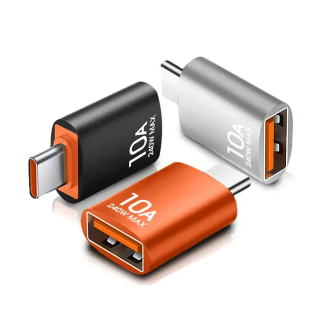 10A OTG USB 3.0 to Type C Adapter USB C Male to USB Female Converter Fast Charging OTG for Laptop Mobile Phones