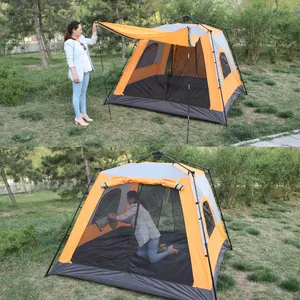 Carpa de pesca totalmente automática, resistente al agua, 5-6 personas, barata