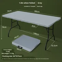 Meilleures ventes - Marque YDL - Modèle LY071 - Meubles d'extérieur pliables portables en plastique HDPE - Base en fer rectangulaire - Design moderne - Utilisation en plage