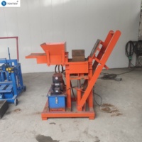 Machine de fabrication de blocs de terre compressés en briques d'argile à emboîtement de petite production à haut profit