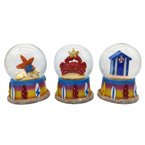 Boule à neige en résine avec logo personnalisé cadeau de voyage tropical hawaii souvenirs cadeau maldives - Product Image 2