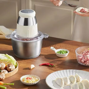 Picador de Frutas y Verduras Multiusos para Alimentos de Bebé, Picadora de Carne Eléctrica Rotatoria de Acero Inoxidable - Product Image 6