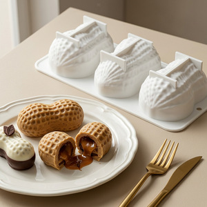 Peanut Shaped <b>Silicone</b> Cake Mold 8 Inch Heat Resistant <b>Baking</b> Tool For Home Commercial Use - Product Image 1