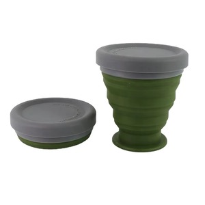 Muestra Gratis: Vaso Plegable de Silicona Portátil de 200 ml con Tapa, Vaso de Viaje de Silicona - Product Image 3