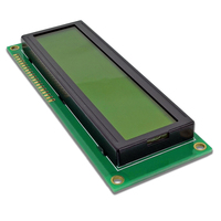 MJ1602M 16X2 Modul Tampilan LCD Karakter 64.0X14.4Mm STN Biru Negatif 5V 3.3V Panel Kontrol Industri Instrumen Medis COB