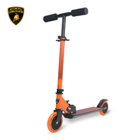 Trottinette sous licence Lamborghini à hauteur réglable pour enfants scooter à pieds avec guidon pliable