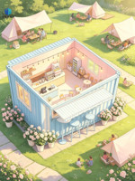 Bar conteneur préfabriqué de 3 mètres, kiosques extérieurs personnalisés, magasin mobile, café modulaire, villa moderne, bureau à domicile pour parc et jardin