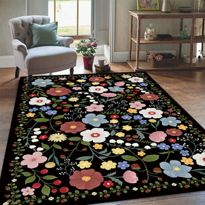 <span class=keywords><strong>Tappeto</strong></span> Moderno in Poliestere Antiscivolo, Lavabile in Lavatrice, Non Sovrapponibile, Spessore 4mm, Pelo Corto, per <span class=keywords><strong>Salone</strong></span>, Camera da Letto, Sala da Pranzo - Product Image 3