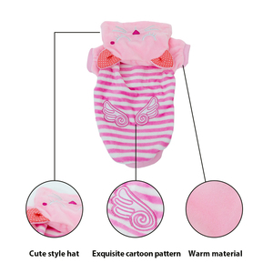 Toptan sevimli karikatür desen yavru kapşonlu yastıklı Pet giysi güvenli zararsız Polyester kumaş cadılar bayramı ve şükran için - Product Image 6