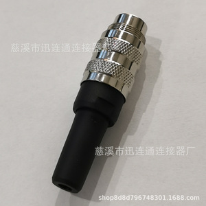 Connecteur mâle droit M16J09 pour l'aviation, 2-3-4-5-6-7-8-12-14-16-19-24 broches, coque en alliage de zinc, courant nominal 5A - Product Image 5