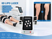 Appareil de remodelage corporel 6D Lipo pour la dissolution des graisses Lemon Bottle, machine de perte de poids au laser 6D, injection laser 635nm, Bodytite BBL Laser