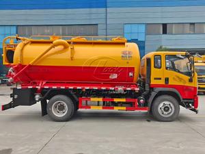 รถบรรทุกถังสุญญากาศ SINOTRUK 6 ล้อ ขนาด 12-14 ลูกบาศก์เมตร พร้อมช่องเก็บของแบบกำหนดเอง ขับเคลื่อนด้วย PTO พร้อมปั๊มเจ็ทและปั๊มสุญญากาศ สำหรับทำความสะอาดตะกอนในเขตเทศบาล - Product Image 3
