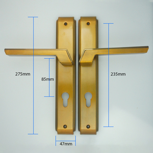 BBDHOME, superventas, puerta de madera para habitación de mercado de África, 275mm de longitud, placa de 2mm de espesor, manija de aluminio, manija de puerta de Panel de hierro - Product Image 4