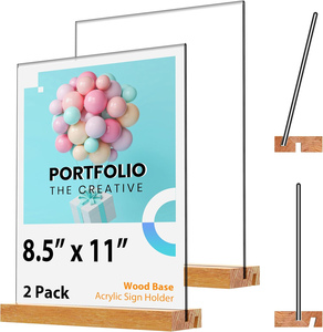 Inthetrend SJY-251015-26 for Wooden Acrylic Magnetic Custom Size Photo <b>Frames</b> Irregular Shape Transparent Frameless Wood - Product Image 4