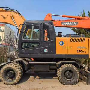 Excavadora de ruedas Hyundai de segunda mano, hermosa condición, 210W, alta calidad, disponible, posventa - Product Image 6