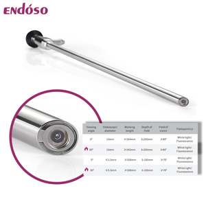10mm 30 độ cứng nhắc Kính thiên văn nội soi 4k autoclave icg nội soi huỳnh quang nội soi cho bệnh viện phẫu thuật - Product Image 5