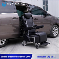 Système de transfert vertical pour fauteuil roulant monté sur siège de voiture pour personnes âgées, système d'accueil de fauteuil roulant pour passager.