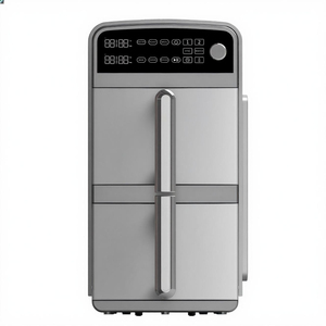 Vente en gros de friteuse électrique numérique à double panier 10L carrée moderne multifonctionnelle en plastique sans huile pour la maison et l'extérieur - Product Image 6