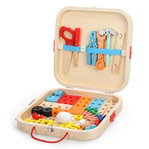Boîte à outils <span class=keywords><strong>jouet</strong></span>, blocs de construction à assembler et démonter pour garçons, <span class=keywords><strong>jouet</strong></span> éducatif, cadeau d'anniversaire et de la Fête des Enfants, jeu de société - Product Image 1