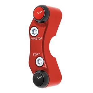 Interrupteur de guidon droit pour Ducati 1198/S/SP (trous décalés) (rouge) - Product Image 4