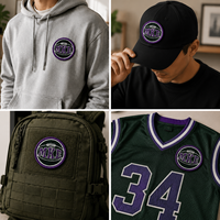 Vente chaude personnalisé 2D 3D thermocollant vêtements broderie Patch personnalisé brodé Logo patchs pour chapeau vêtements principalement en tissu