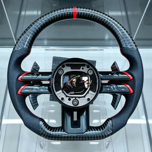 Volante de Fibra de Carbono Genuina para Mercedes Benz W204 W205 W212 W213 W177 W222 W463 <span class=keywords><strong>Clase</strong></span> C E S A GLC GLE G - Product Image 1
